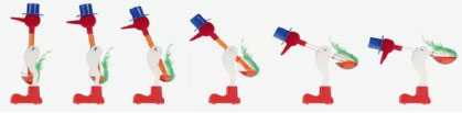 The Drinking Bird Toy in motion