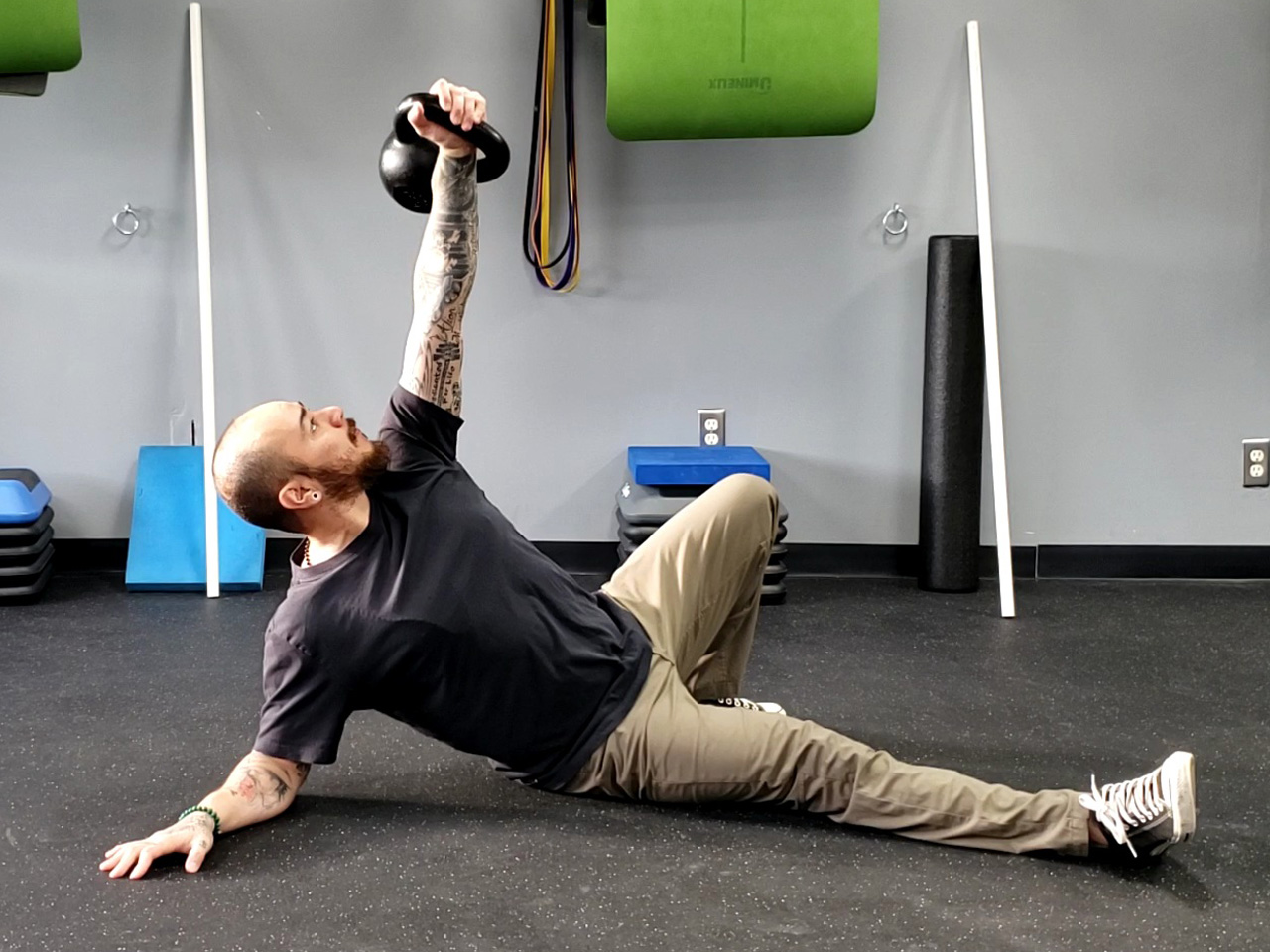 RKC Team Leader William Sturgeon performs a kettlebell Get-up